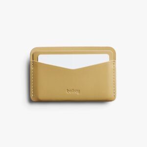 Bellroy Card Slip RFID Safe Premium Leather Minimalist Card Wallet Mustard NIB